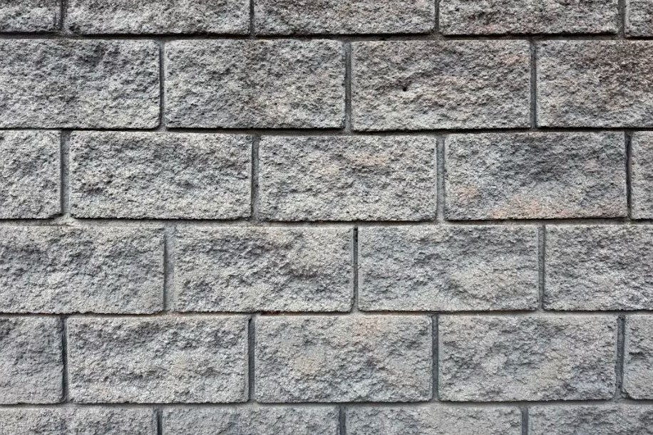 Textura de pared de bloques de hormigón gris