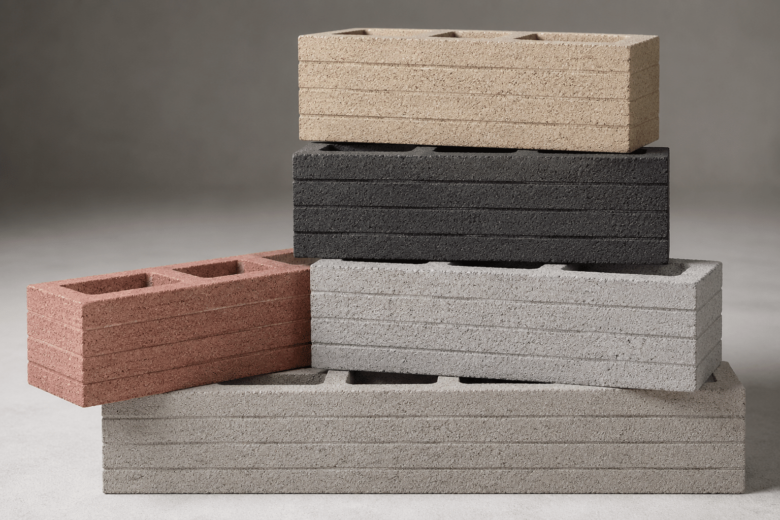 Bloques de cara de piedra colores